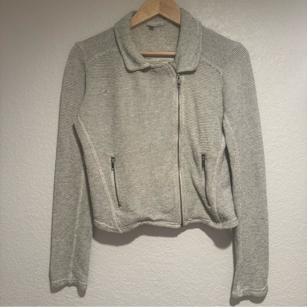 Halogen Hearher Gray Knit Jacket